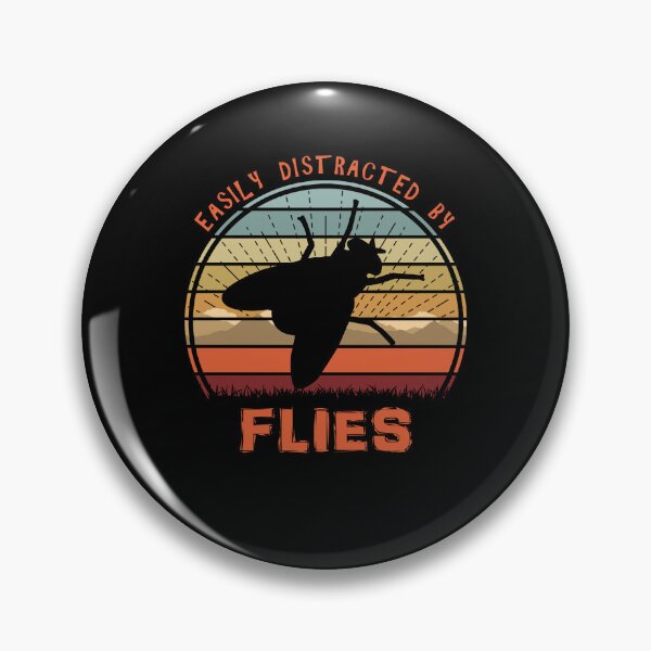 Item preview, Easily Distracted By Flies Funny Insect Lover designed and sold by marke770.