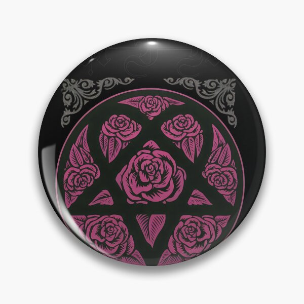 Item preview, Ornate Rose Star Dark Style Print designed and sold by minimancece.