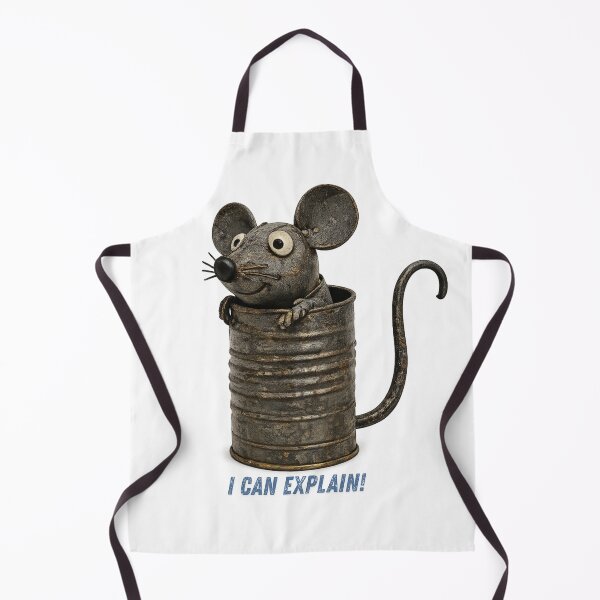 Item preview, I Can Explain Funny Mouse Shirt – Recycled Metal Folk Art Animal Design designed and sold by lazydogonline.