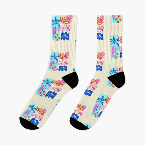 Item preview, Vibrant Summer Beach Patchwork Illustration Aesthetic designed and sold by MaiZephyr.