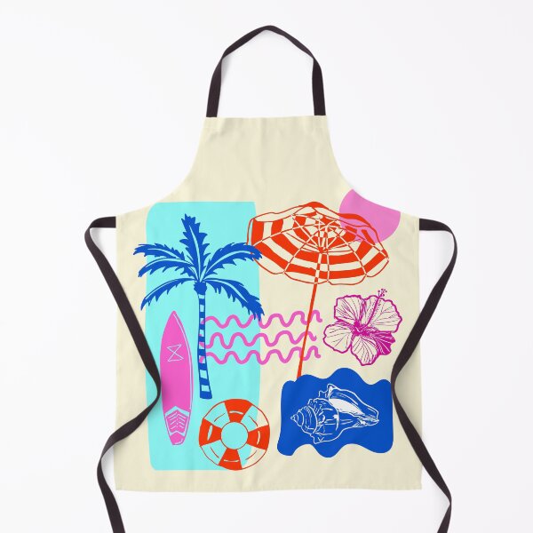 Item preview, Vibrant Summer Beach Patchwork Illustration Aesthetic designed and sold by MaiZephyr.