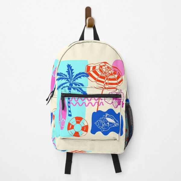 Item preview, Vibrant Summer Beach Patchwork Illustration Aesthetic designed and sold by MaiZephyr.