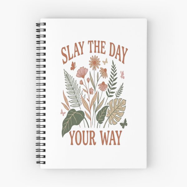 Item preview, Slay the Day Your Way – Retro Floral Motivational Quote Design for Daily Confidence & Positive Energy designed and sold by Bright Nest Studio.