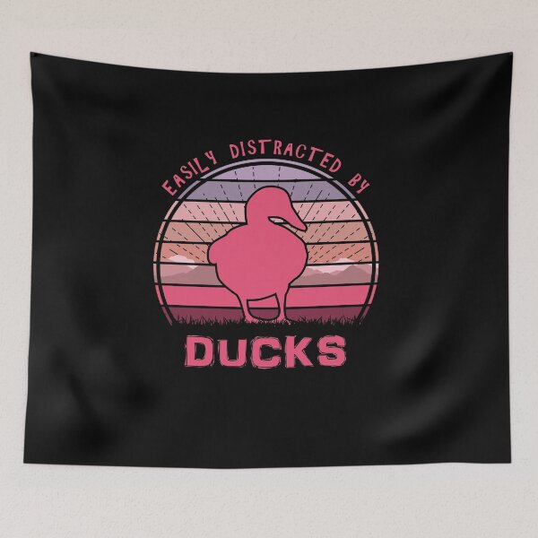 Item preview, Easily Distracted By Ducks Retro Sunset designed and sold by marke770.