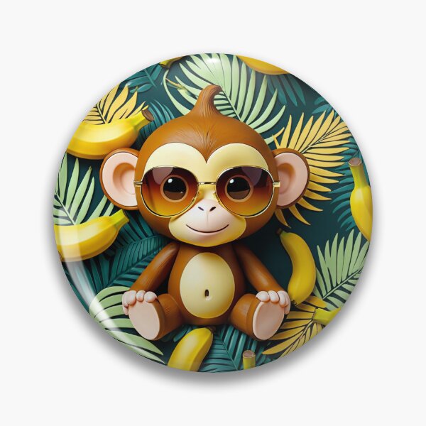 Item preview, Cute Jungle Monkey Art designed and sold by krazzyremo.