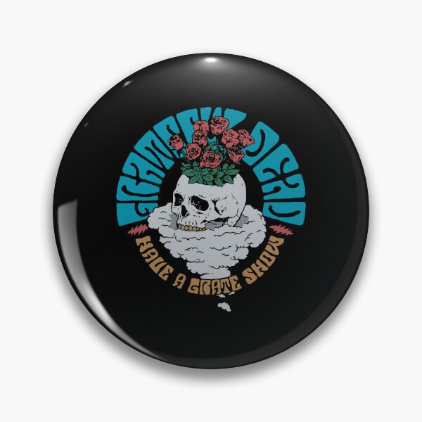 Item preview, Grateful Dead Have A Grate Show Skull And Roses Retro Vintage designed and sold by Poppyfashions.