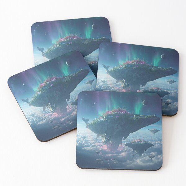 Item preview, Sky Leviathan Garden Migration Alien Fantasy Landscape designed and sold by Luminous Wilds.