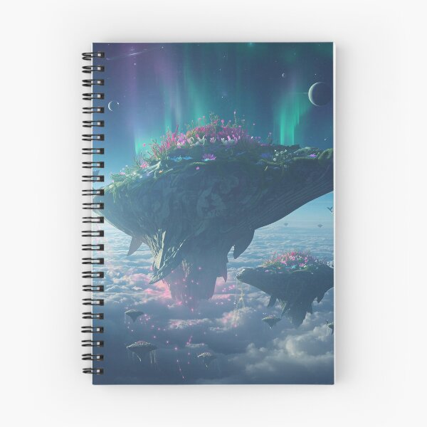 Item preview, Sky Leviathan Garden Migration Alien Fantasy Landscape designed and sold by Luminous Wilds.