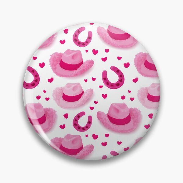 Item preview, Extra Large Pink Fuzzy Hat And Horseshoe Pattern designed and sold by igraphixart.