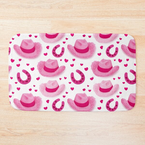 Item preview, Extra Large Pink Fuzzy Hat And Horseshoe Pattern designed and sold by igraphixart.