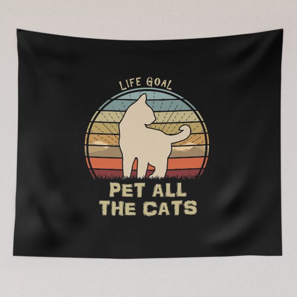 Item preview, Life Goal Pet All The Cats Vintage Sunset Feline designed and sold by marke770.