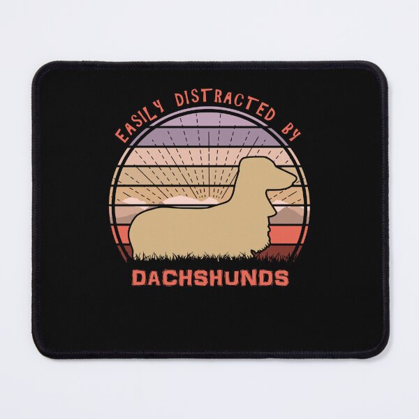 Item preview, Easily Distracted By Dachshunds Retro Sunset designed and sold by marke770.