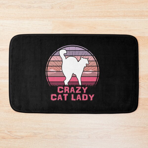 Item preview, Crazy Cat Lady Retro Sunset Feline Silhouette designed and sold by marke770.