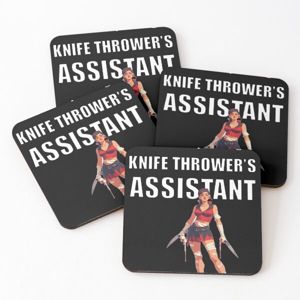 Item preview, It's Not Easy Being a Knife Thrower's Assistant designed and sold by halibutgoatramb.