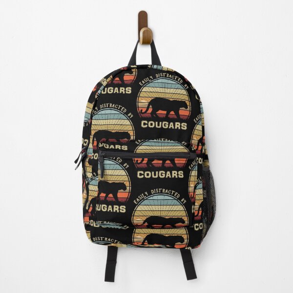 Item preview, Easily Distracted By Cougars Retro Sunset Big Cat designed and sold by marke770.