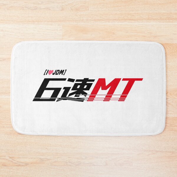 Item preview, 6速MT（"6-speed manual") Logo T-Shirt - Minimalist JDM Edition designed and sold by INITIAL SHIBA.