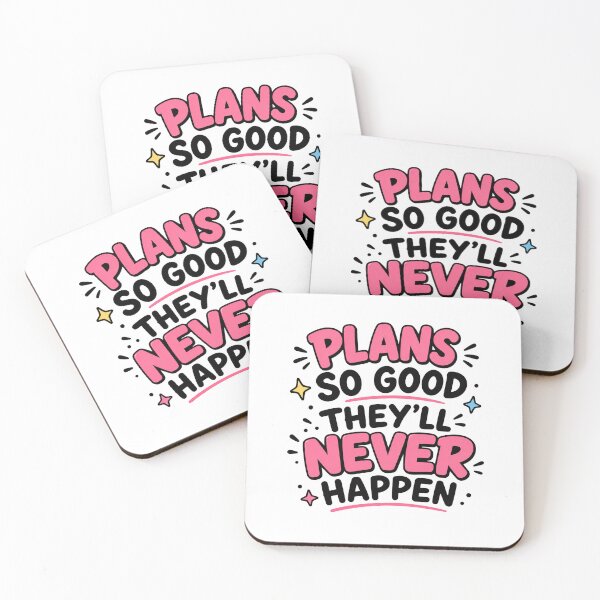 Item preview, Plans So Good They'll Never Happen Funny Planner Humor Design designed and sold by MonkiFlipp.