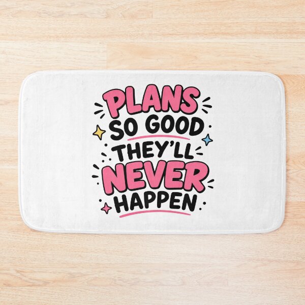 Item preview, Plans So Good They'll Never Happen Funny Planner Humor Design designed and sold by MonkiFlipp.