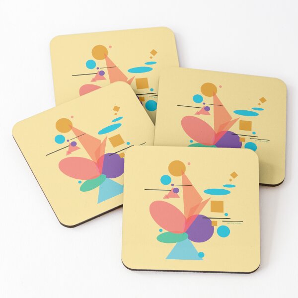 Item preview, Blooming colorful shapes  designed and sold by DalPrint.
