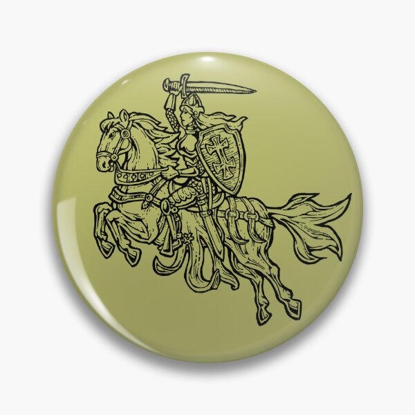 Item preview, Vytis Lithuanian Knight Illustration designed and sold by JustasVebra.