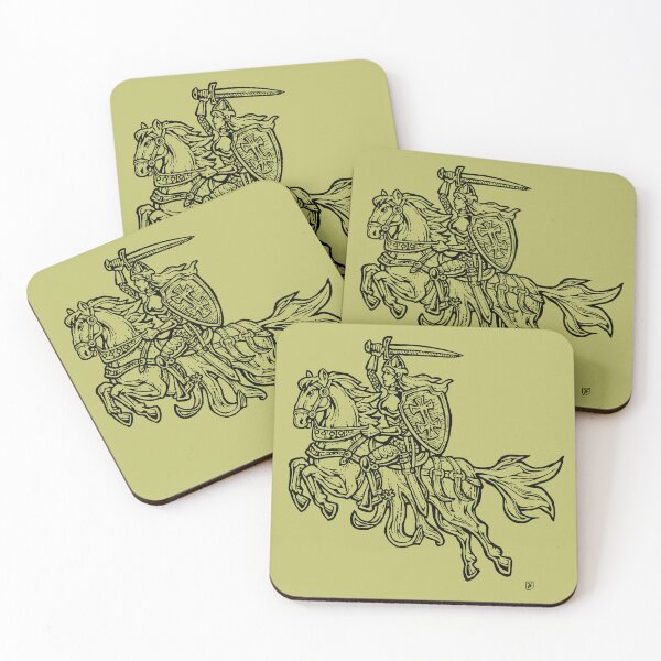 Item preview, Vytis Lithuanian Knight Illustration designed and sold by JustasVebra.