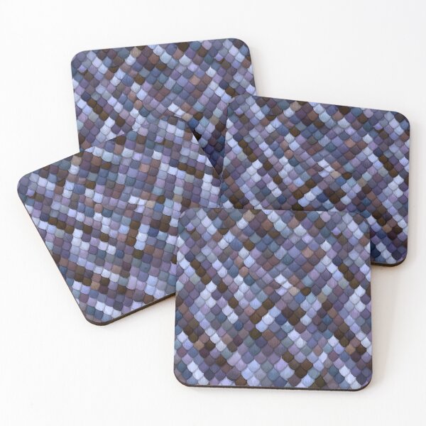 Item preview, Blue and Purple Mosaic Scales Pattern designed and sold by Piotrek0001.