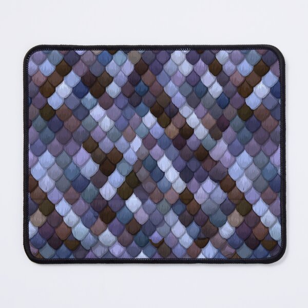 Item preview, Blue and Purple Mosaic Scales Pattern designed and sold by Piotrek0001.