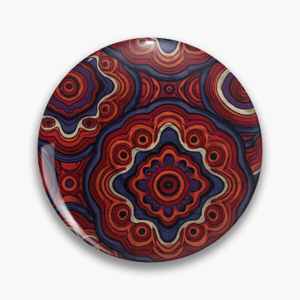 Item preview, Red and Black Mandala Ornament Design designed and sold by Piotrek0001.