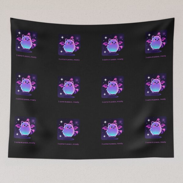 Item preview, "I Come In Peace Mostly - Funny Cosmic Creature T-Shirt" designed and sold by Aneta-Design.