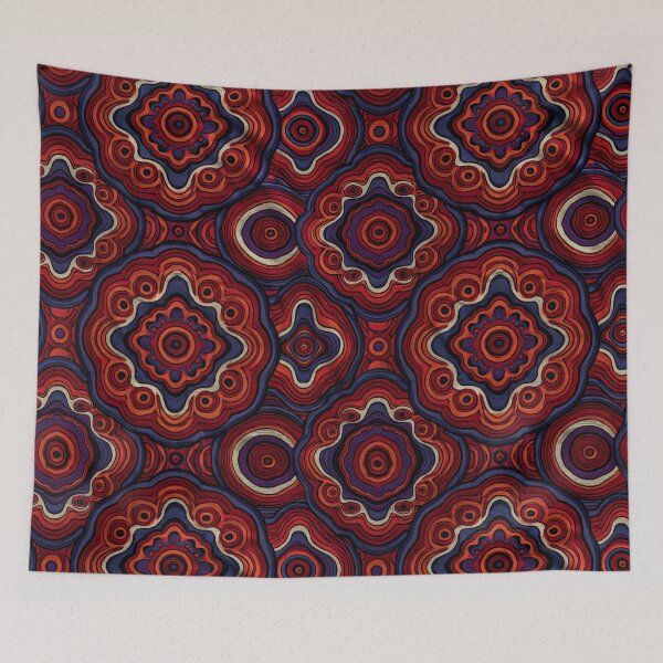 Item preview, Red and Black Mandala Ornament Design designed and sold by Piotrek0001.