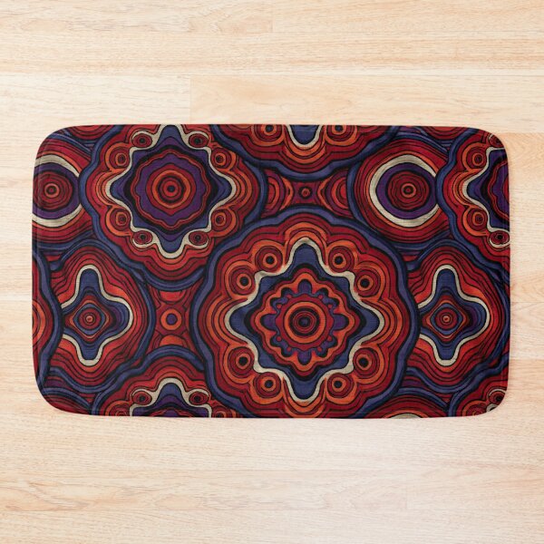 Item preview, Red and Black Mandala Ornament Design designed and sold by Piotrek0001.