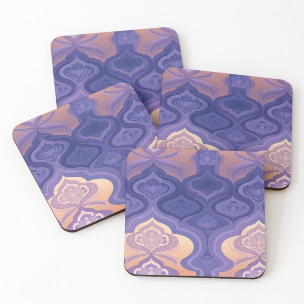 Item preview, Lavender Ornamental Damask Pattern designed and sold by Piotrek0001.