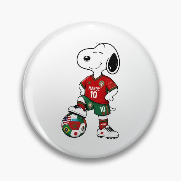 Artikelvorschau, WM 2026 | Lustiges Snoopy-Team aus Marokko | Fußballfans entworfen und verkauft von Har-vee.