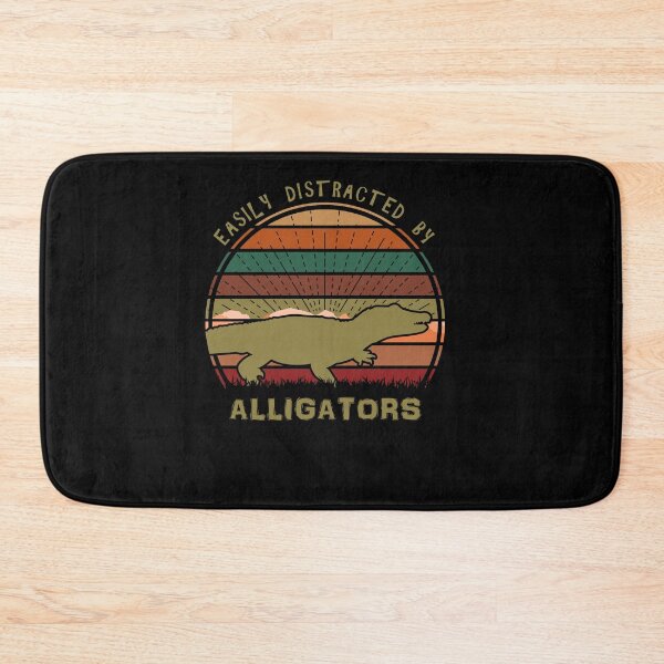Item preview, Easily Distracted By Alligators Retro Sunset Gator designed and sold by marke770.