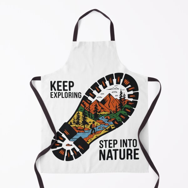 Item preview, Hiking Boot Print Nature Scene – Retro Adventure Outdoor Design designed and sold by Gabe1983.