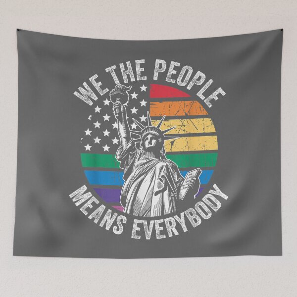 Item preview, We The People Means Everybody Gay Pride Rainbow LGBTQ Men designed and sold by KristineLi.