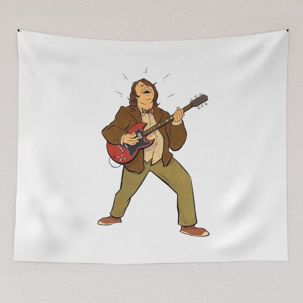 Item preview, School of Rock – Jack Black Cartoon Illustration designed and sold by The A-Press.