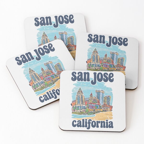 Item preview, San Jose California Cute Skyline Retro City designed and sold by HowToCanadian.