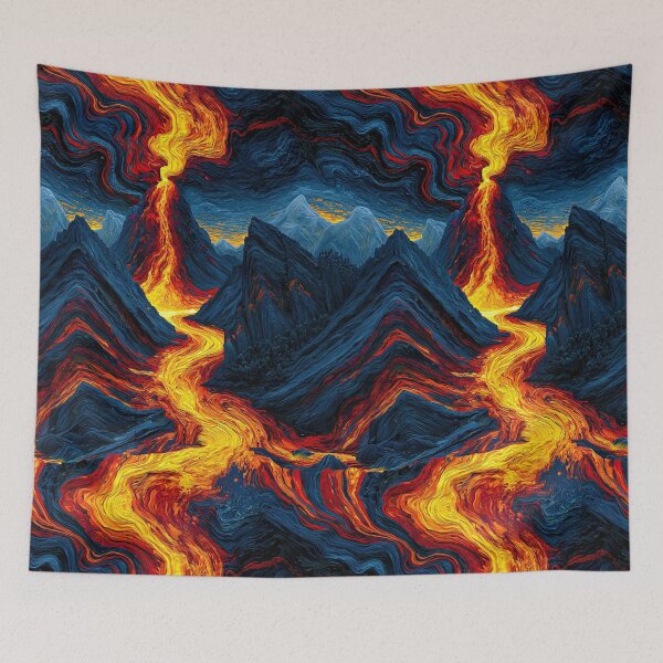 Item preview, Volcanic Lava Flow Landscape Design designed and sold by Piotrek0001.