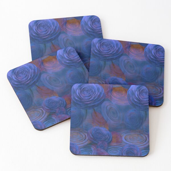 Item preview, Midnight Blue Floral Rose Pattern designed and sold by Piotrek0001.
