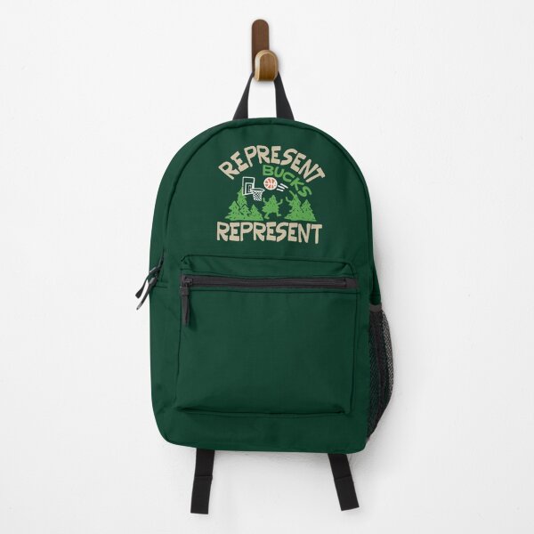 Item preview, Milwaukee Bucks Represent Forest Trees Basketball Doodle designed and sold by Poppyfashions.