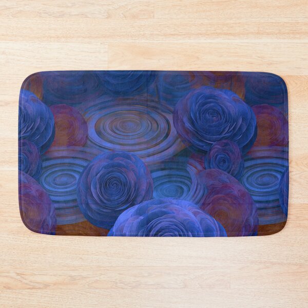 Item preview, Midnight Blue Floral Rose Pattern designed and sold by Piotrek0001.
