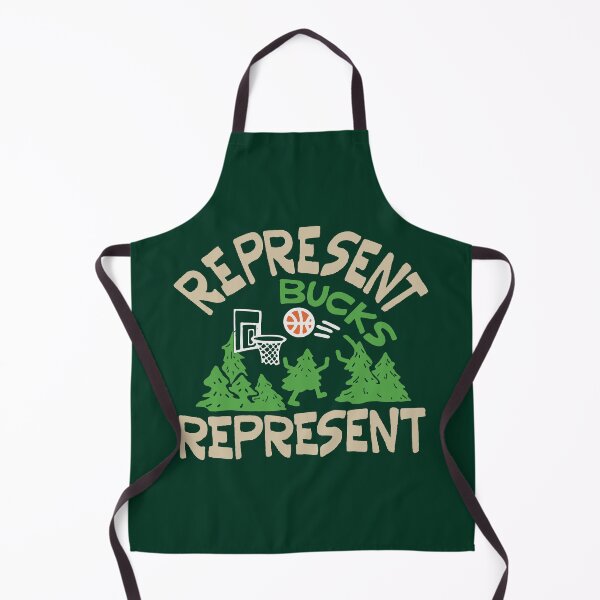 Item preview, Milwaukee Bucks Represent Forest Trees Basketball Doodle designed and sold by Poppyfashions.