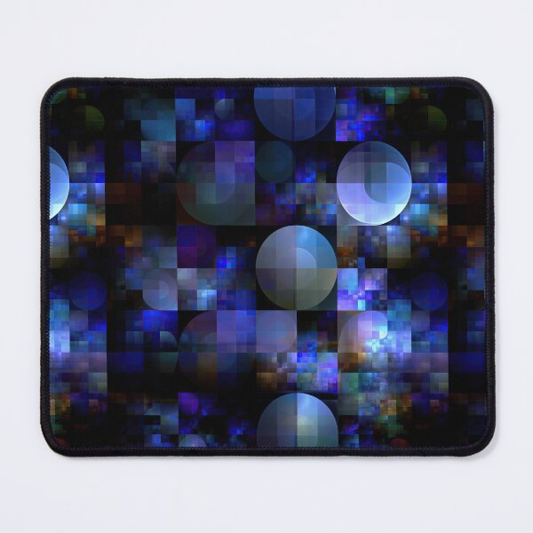 Item preview, Digital Blue Matrix Cube Grid Art designed and sold by Piotrek0001.