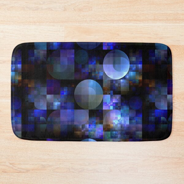 Item preview, Digital Blue Matrix Cube Grid Art designed and sold by Piotrek0001.