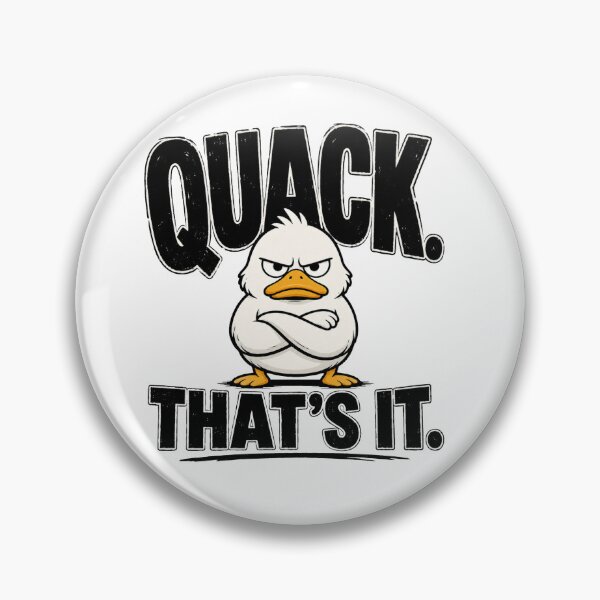 Item preview, Quack That's It Funny Angry Duck Minimalist Meme T-Shirt designed and sold by Lovestickerco.