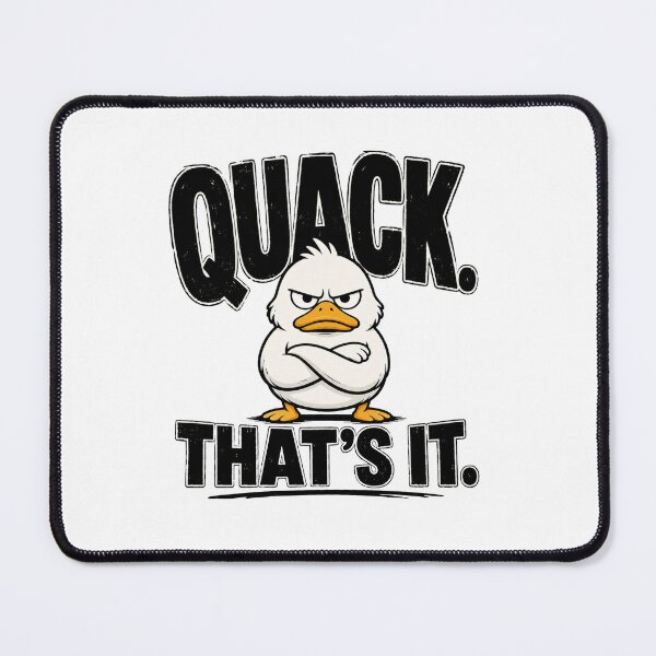 Item preview, Quack That's It Funny Angry Duck Minimalist Meme T-Shirt designed and sold by Lovestickerco.