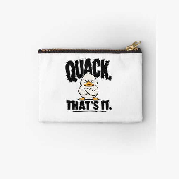 Item preview, Quack That's It Funny Angry Duck Minimalist Meme T-Shirt designed and sold by Lovestickerco.