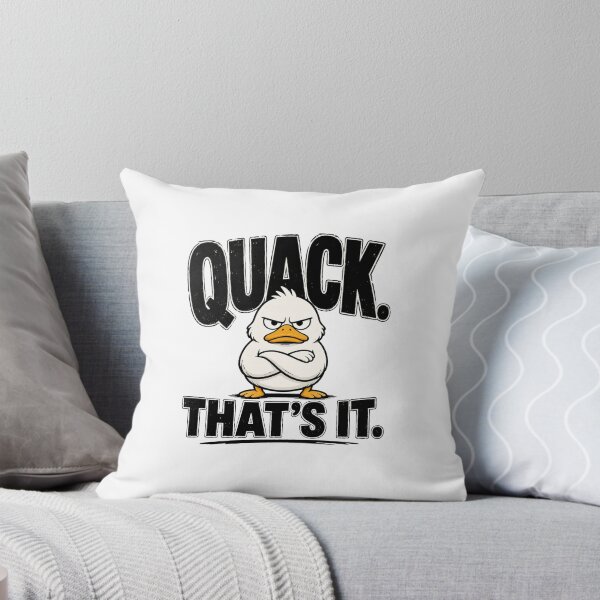 Item preview, Quack That's It Funny Angry Duck Minimalist Meme T-Shirt designed and sold by Lovestickerco.