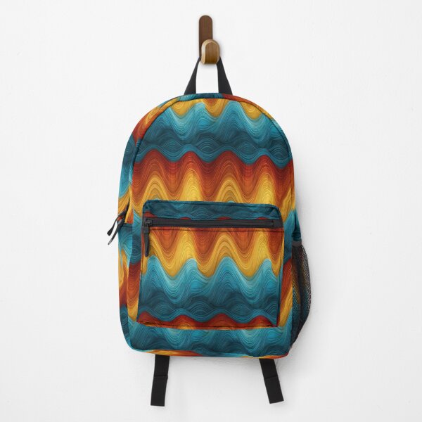 Item preview, Sunset Wave Ripple Pattern Design designed and sold by Piotrek0001.